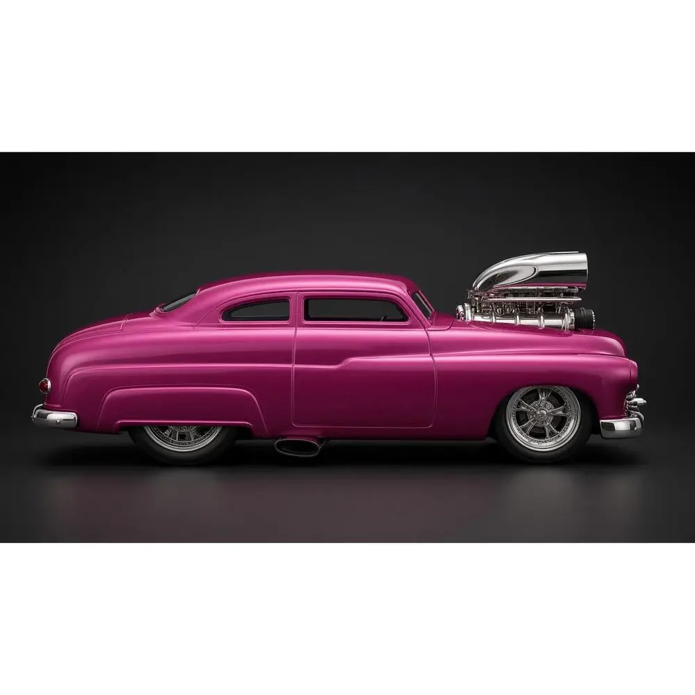 Muscle Machines 1949 Mercury Custom Lead Sled Pink 1:18 Diecast Blown Lowrider